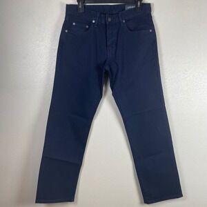 Bonobos Mens‎ Straight Cut Navy Blue Stretch Cotton Twill Pants 30x30